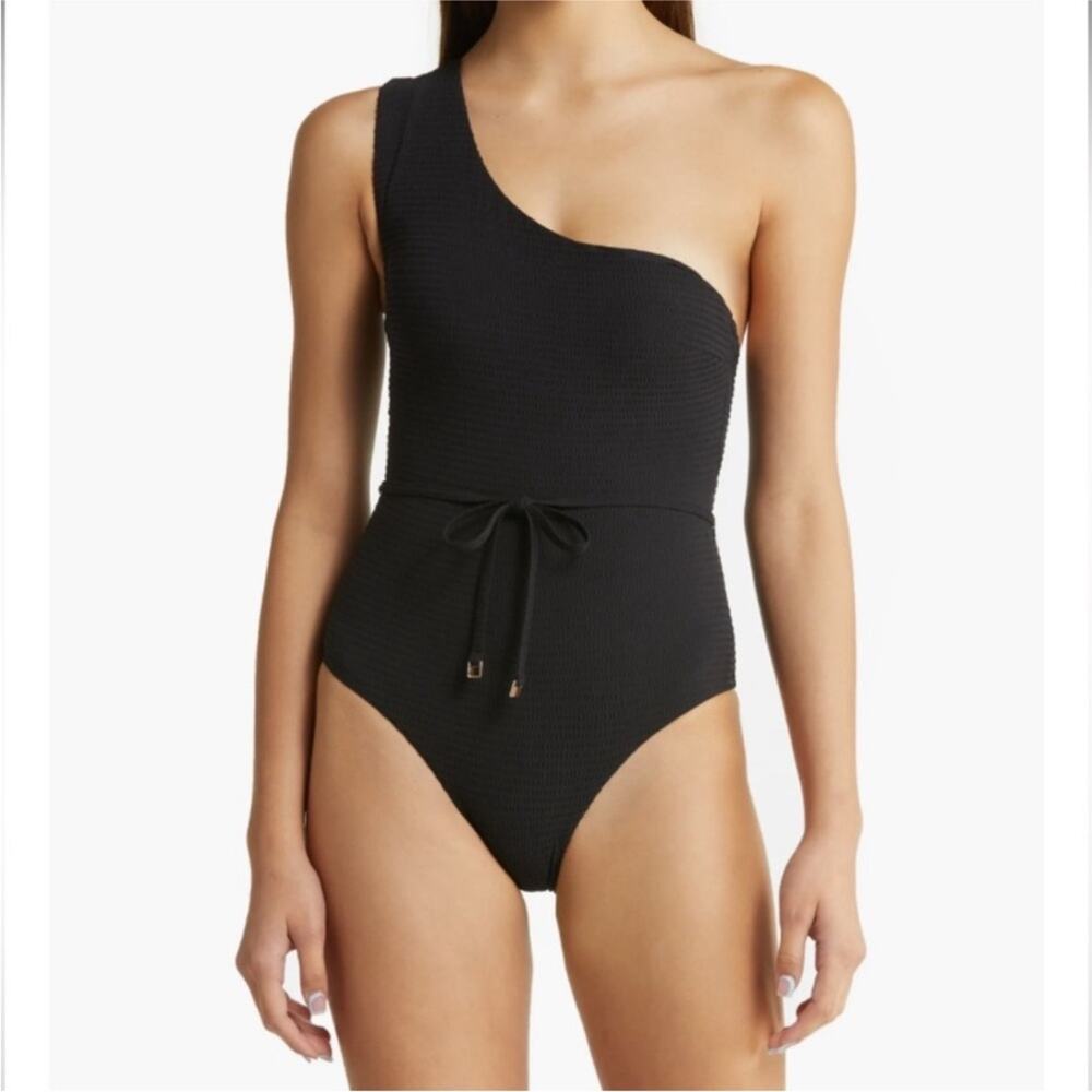 Sea Level Messina One-Shoulder Tie
Waist One-Piece Swimsuit Nwot